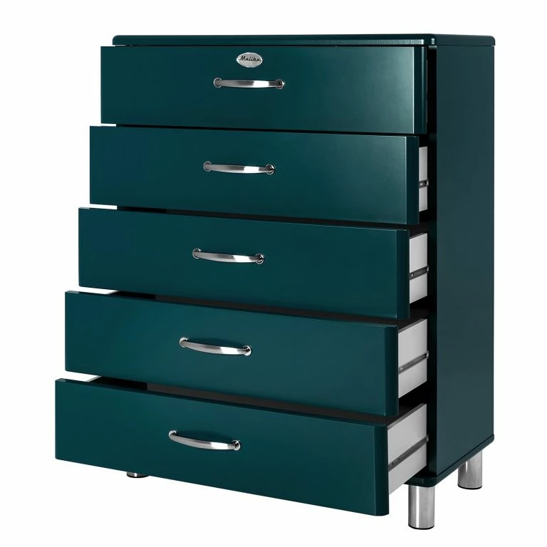 Loftscape Tenzo Commode Malibu VI – Bleu Pétrole / Chrome