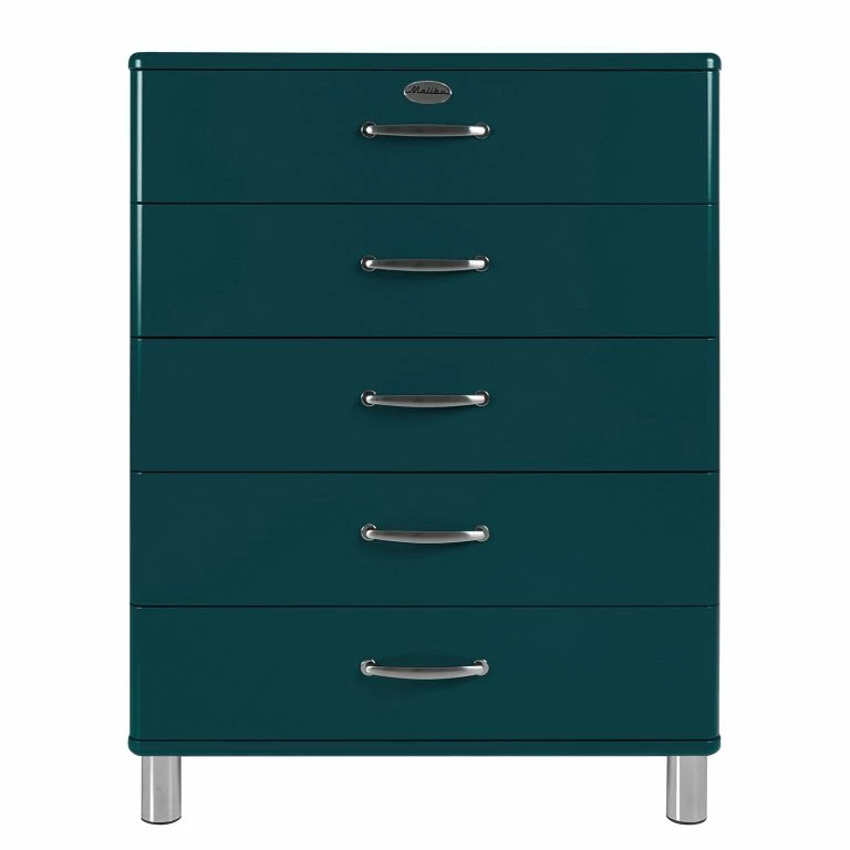 loftscape Tenzo Commode Malibu VI – Bleu pétrole / Chrome