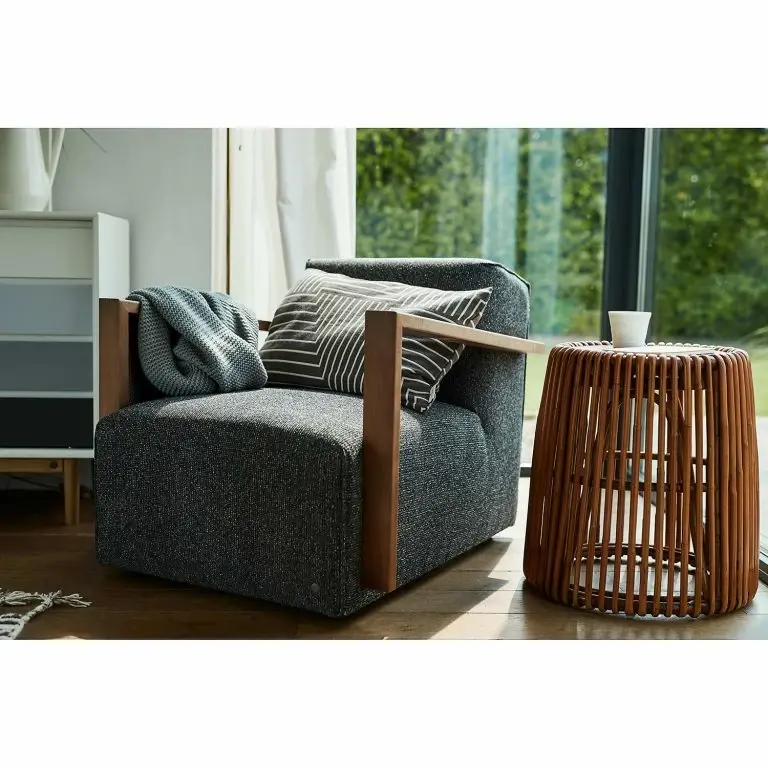 Loftscape Tom Tailor Bout De Canapé Perira I – Rotin / Teck Massif – Rotin / Teck