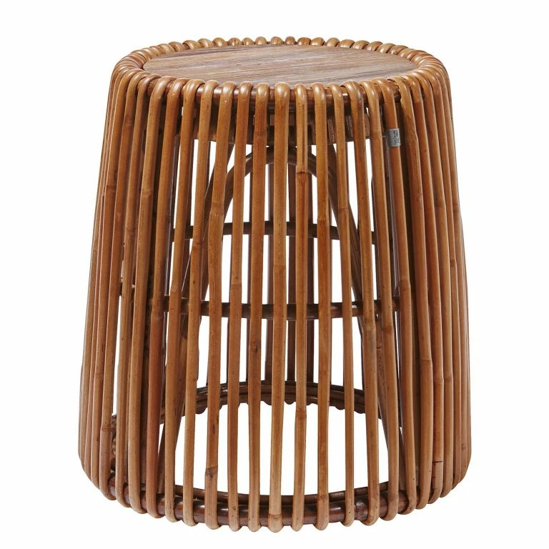 loftscape Tom Tailor Bout de canapé Perira I – Rotin / Teck massif – Rotin / Teck