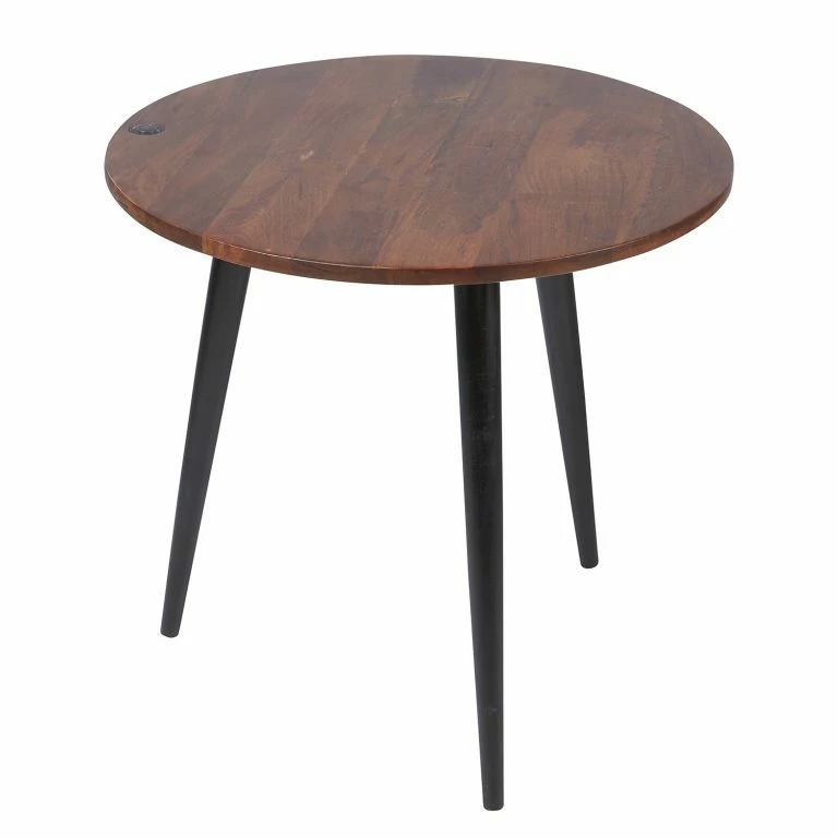 loftscape Tom Tailor Bout de canapé Saipina II – Manguier massif / Aluminium – Manguier / Noir