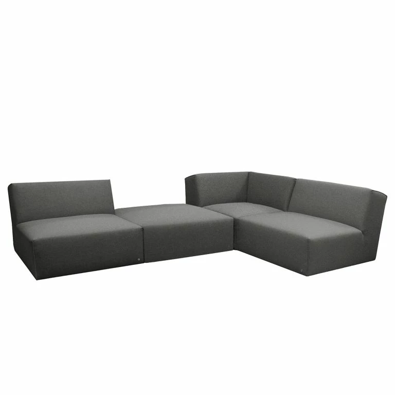loftscape Tom Tailor Canapé d’angle Elements IX – Tissu TBO : 19 woven grey