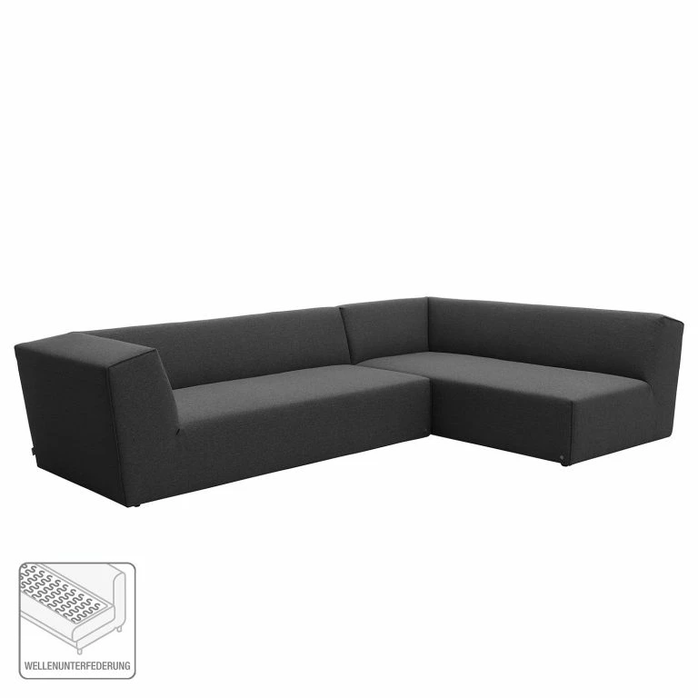 Loftscape Tom Tailor Canapé D’angle Elements VI – Lot De 2 – Tissu TBO : 9 Anthrazite