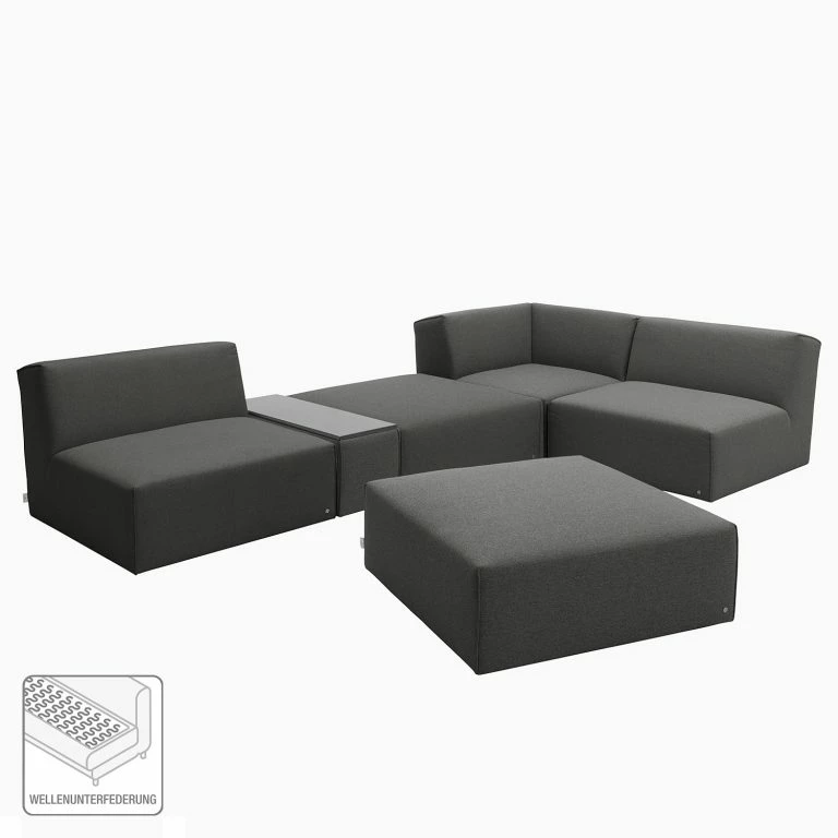 Loftscape Tom Tailor Canapé D’angle Elements XI – Tissu TBO : 19 Woven Grey
