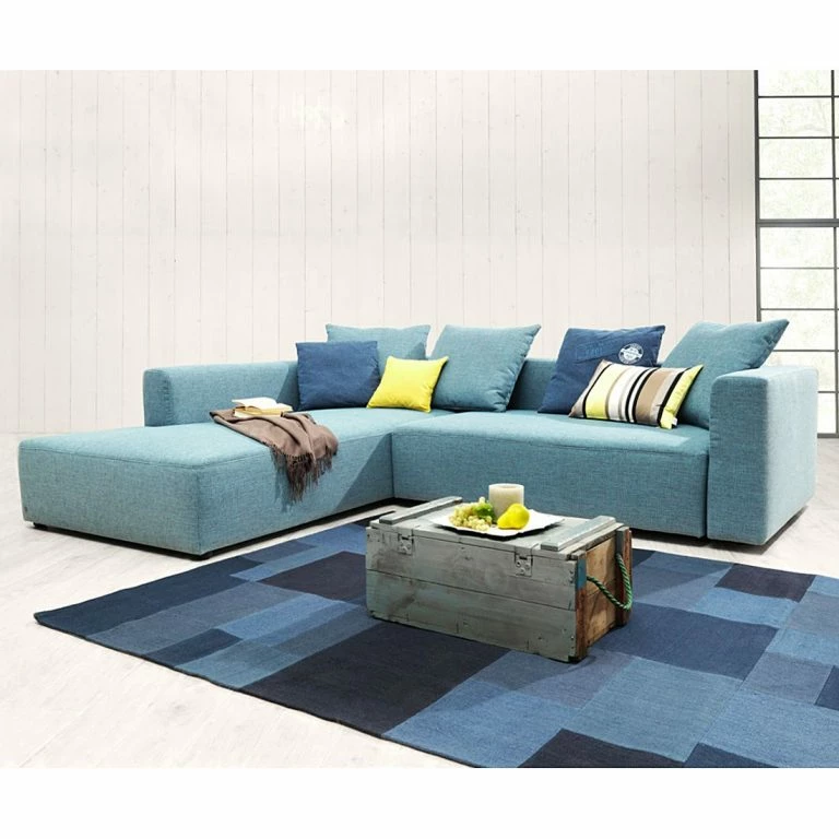 Loftscape Tom Tailor Canapé D’angle Heaven Casual M – Tissu TCU : 6 Fresh Blue – Sans Fonction