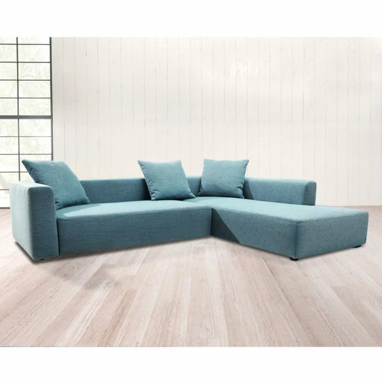 Loftscape Tom Tailor Canapé D’angle Heaven Casual XL – Aqua – Méridienne Courte à Droite (vue De Face) – Sans Fonction