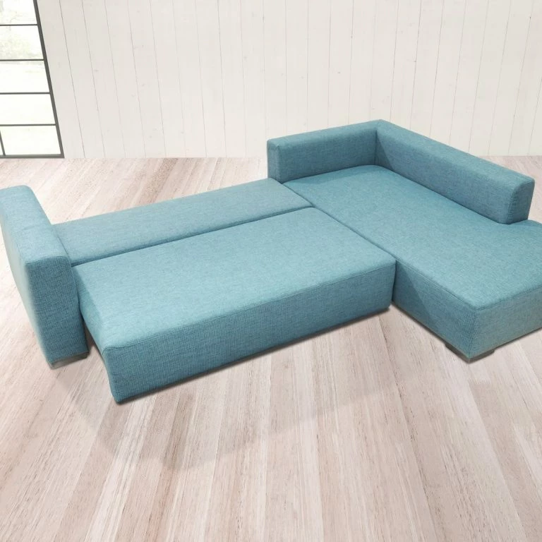 Loftscape Tom Tailor Canapé D’angle Heaven Casual XL – Aqua – Méridienne Courte à Droite (vue De Face) – Sans Fonction