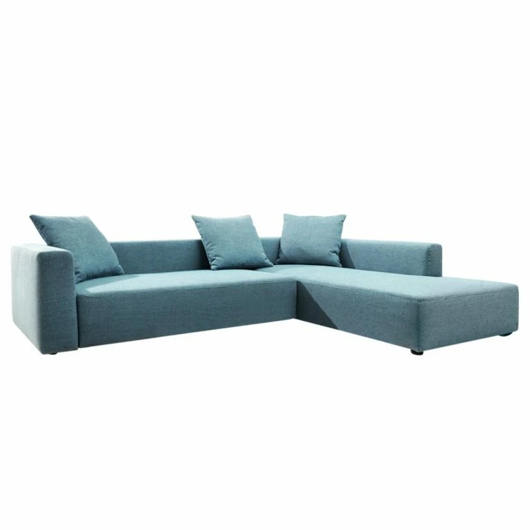 loftscape Tom Tailor Canapé d’angle Heaven Casual XL – Aqua – Méridienne courte à droite (vue de face) – Sans fonction