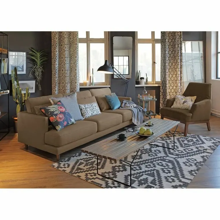Loftscape Tom Tailor Canapé Westcoast (3 Places) – Tissu – Havanne – 3 Coussins