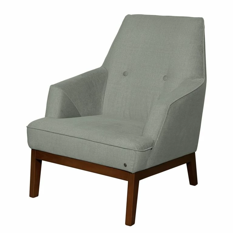 loftscape Tom Tailor Fauteuil Cozy – Tissu – Granit – Sans repose-pieds