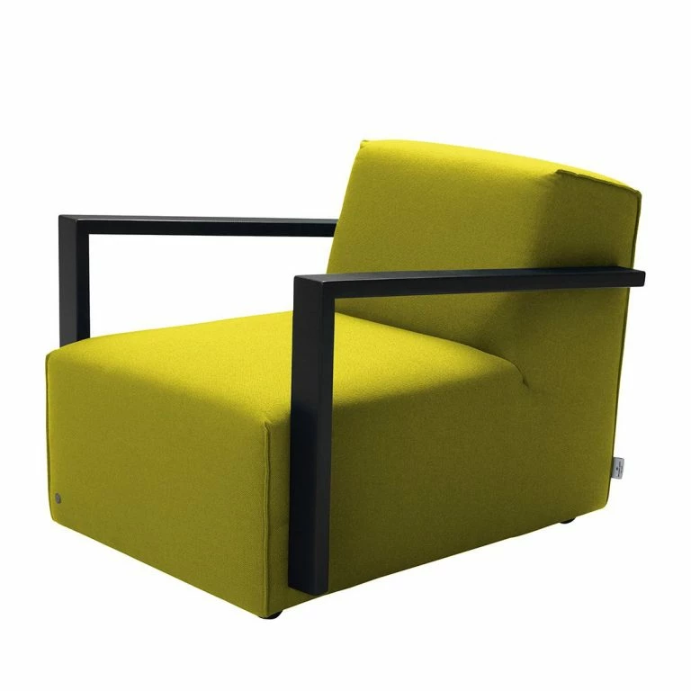 loftscape Tom Tailor Fauteuil Lazy – Jaune moutarde – Sans repose-pieds
