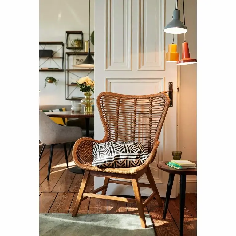 Loftscape Tom Tailor Fauteuil Niverville – Rotin / Teck Massif – Rotin / Teck
