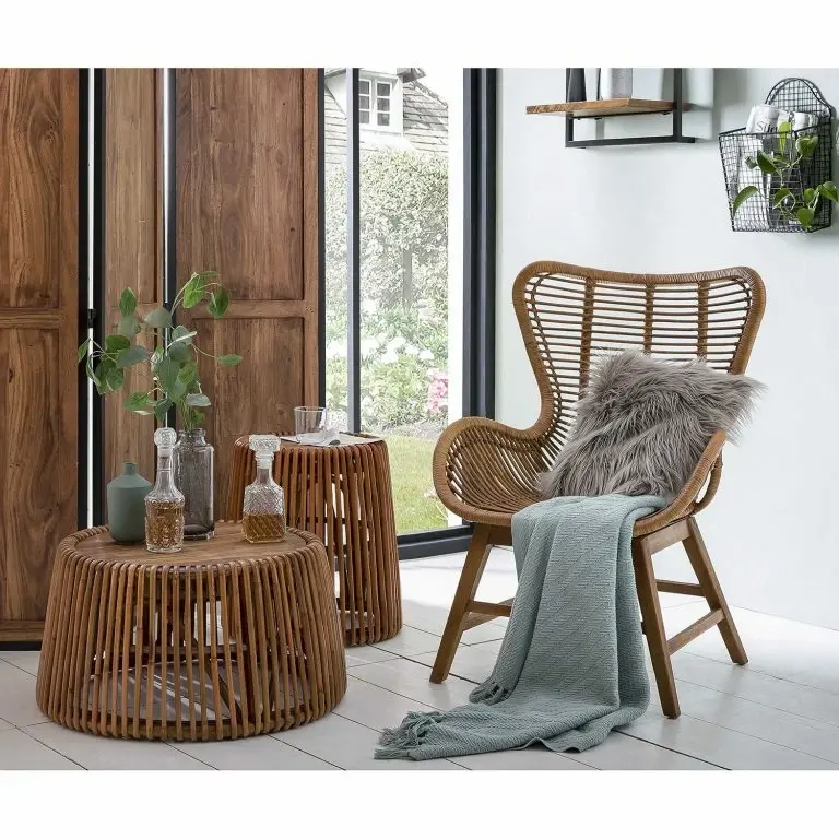 Loftscape Tom Tailor Fauteuil Niverville – Rotin / Teck Massif – Rotin / Teck