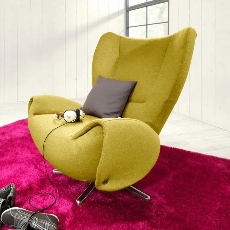 Loftscape Tom Tailor Fauteuil Pivotant Tom – Jaune Moutarde