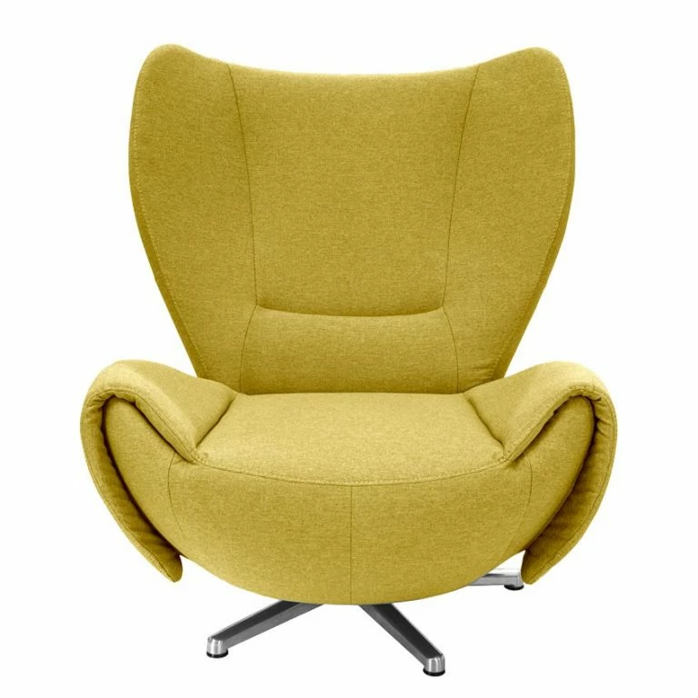 Loftscape Tom Tailor Fauteuil Pivotant Tom – Jaune Moutarde