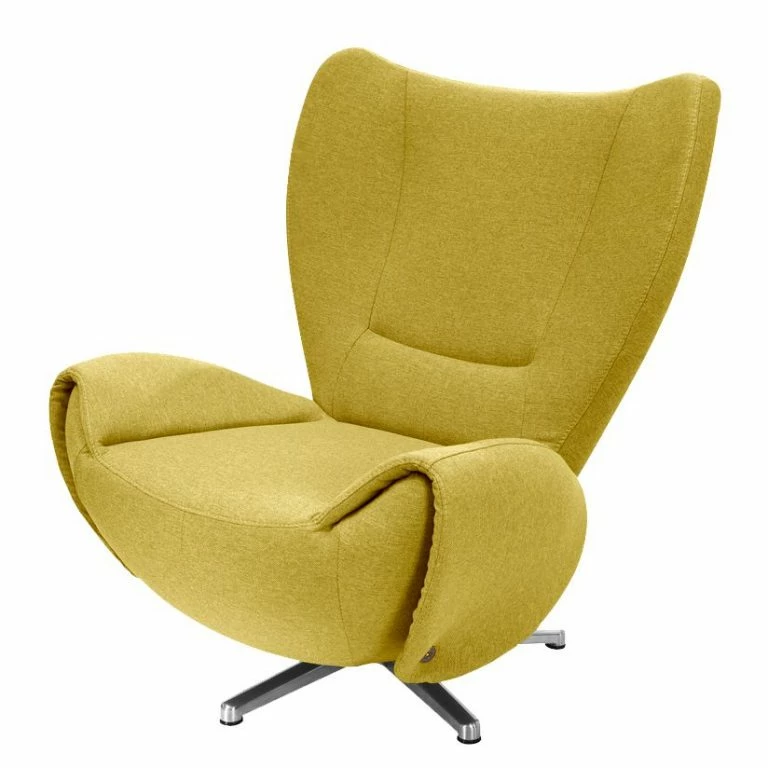 loftscape Tom Tailor Fauteuil pivotant Tom – Jaune moutarde