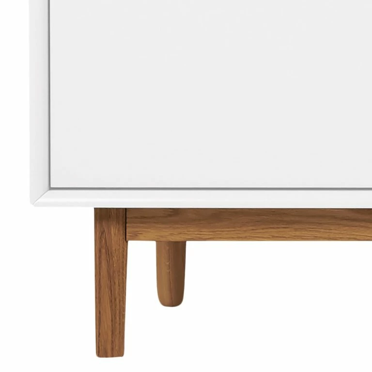 Loftscape Tom Tailor Meuble TV Color Box – Partiellement En Chêne Massif – Blanc / Gris Clair