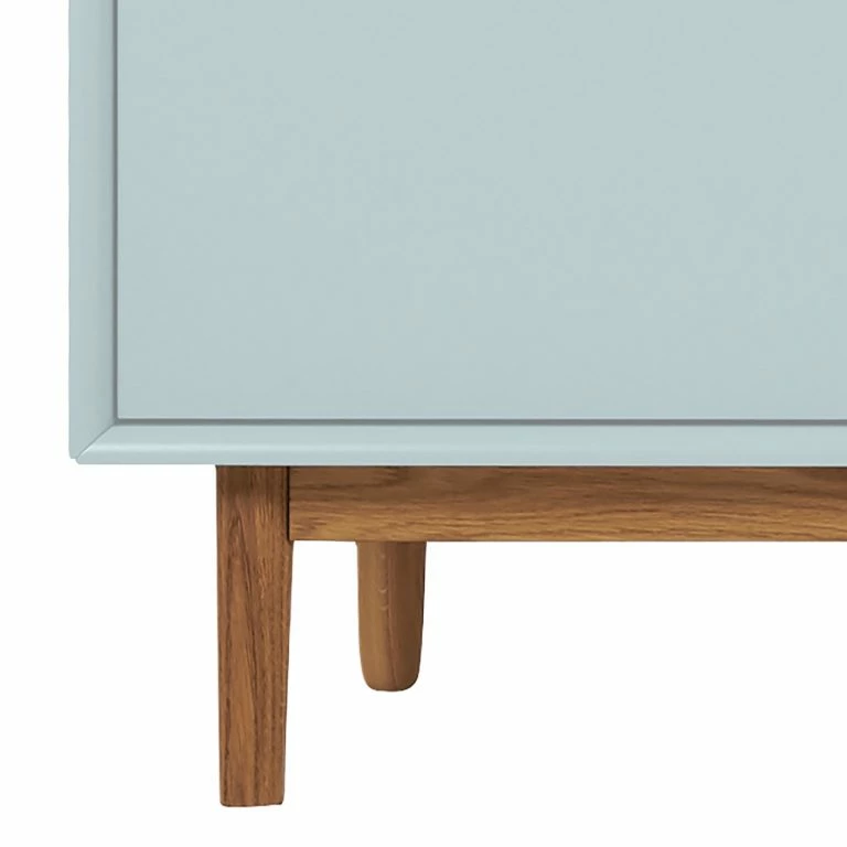 Loftscape Tom Tailor Meuble TV Color Box – Partiellement En Chêne Massif – Bleu Pastel