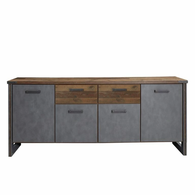 loftscape Trendteam Buffet Prime – Imitation pin recyclé / Anthracite