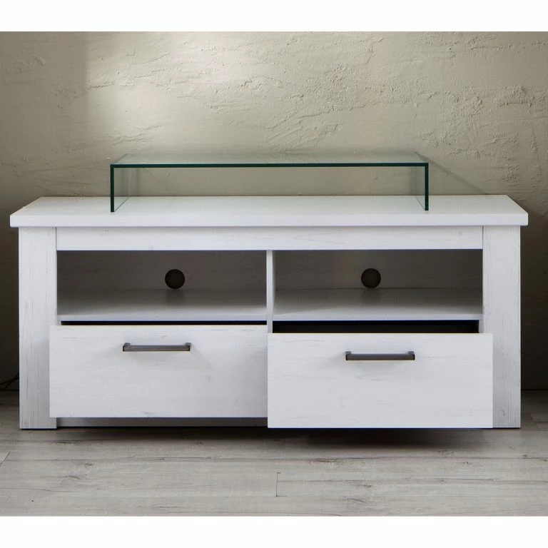 Loftscape Trendteam Meuble TV Georgia – Imitation Pin Blanc