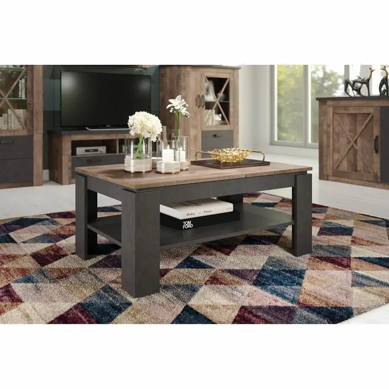 Loftscape Trendteam Table Basse Universal I – Anthracite / Imitation Chêne