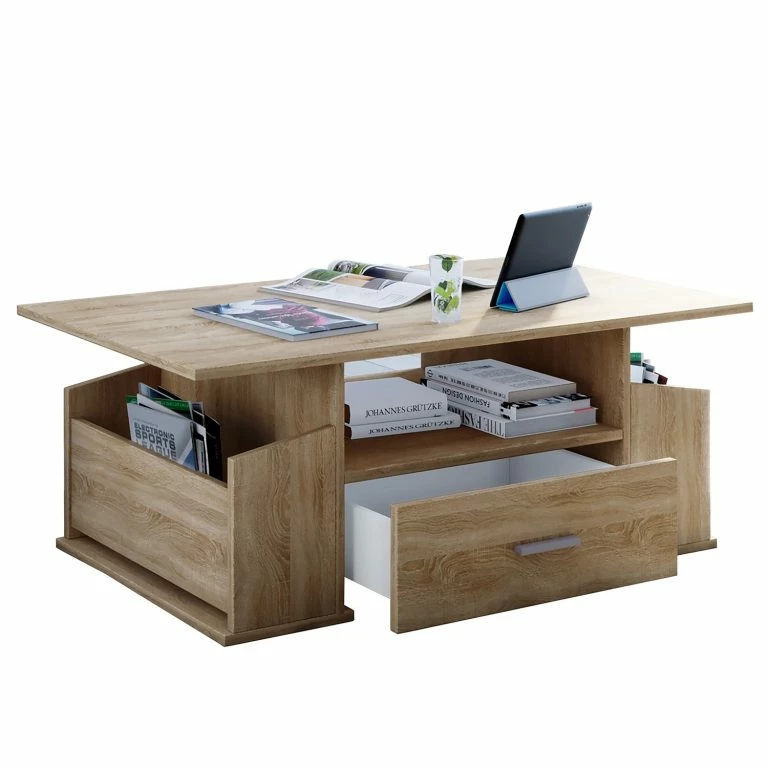loftscape VCM Table basse Junata – Imitation chêne de Sonoma