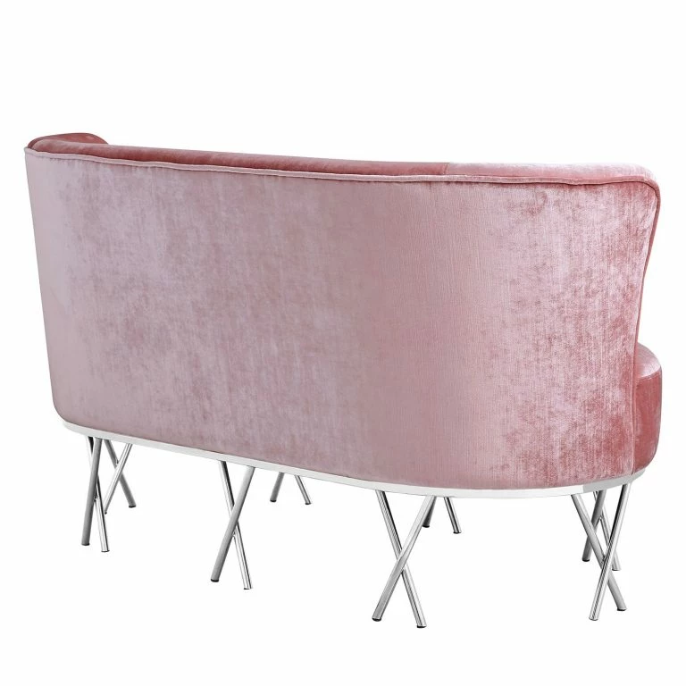 Loftscape Velvet Studio Canapé Linares – Velours – Rosé