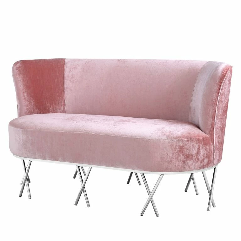loftscape Velvet Studio Canapé Linares – Velours – Rosé