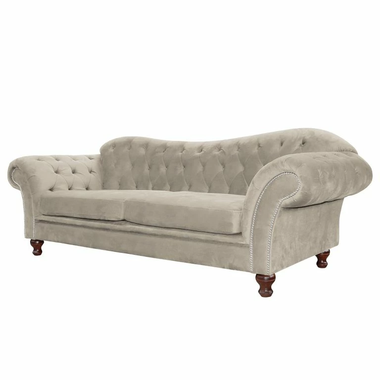 loftscape Velvet Studio Grand canapé Iriona – Microfibre – Blanc suédois