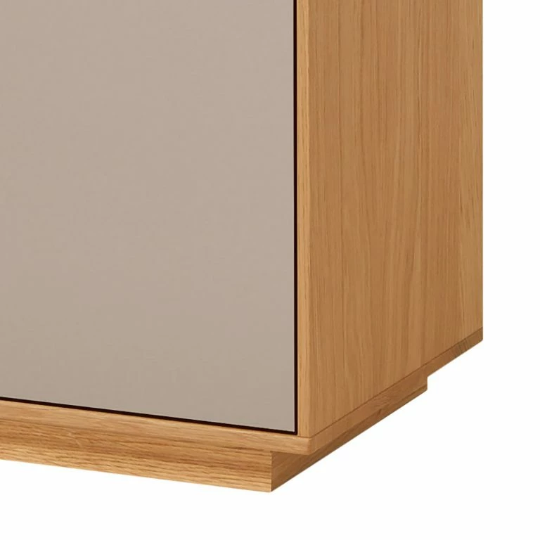 Loftscape Voss Commode Loveno I – Partiellement En Chêne Massif / Métal – Taupe