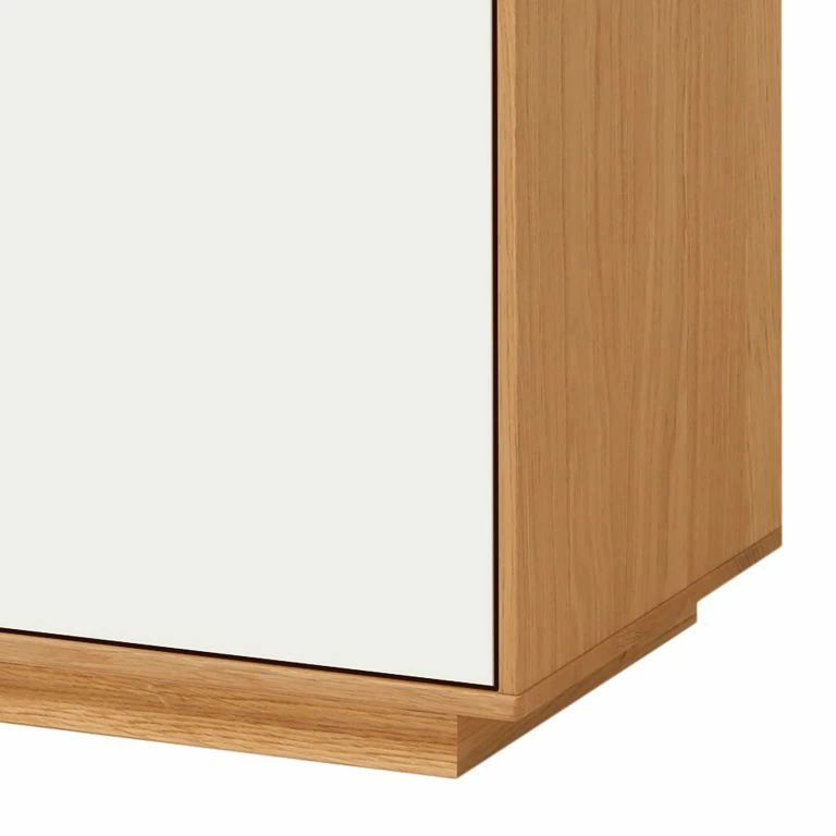 Loftscape Voss Commode Loveno II – Partiellement En Chêne Massif / Métal – Blanc