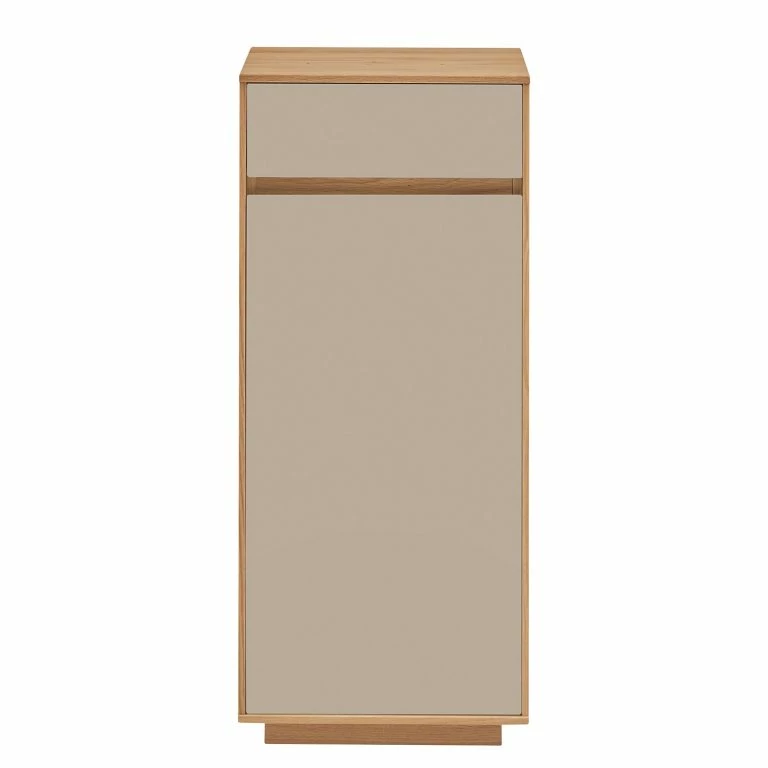 Loftscape Voss Meuble à Chaussures V100 III – Partiellement En Chêne Massif – Taupe