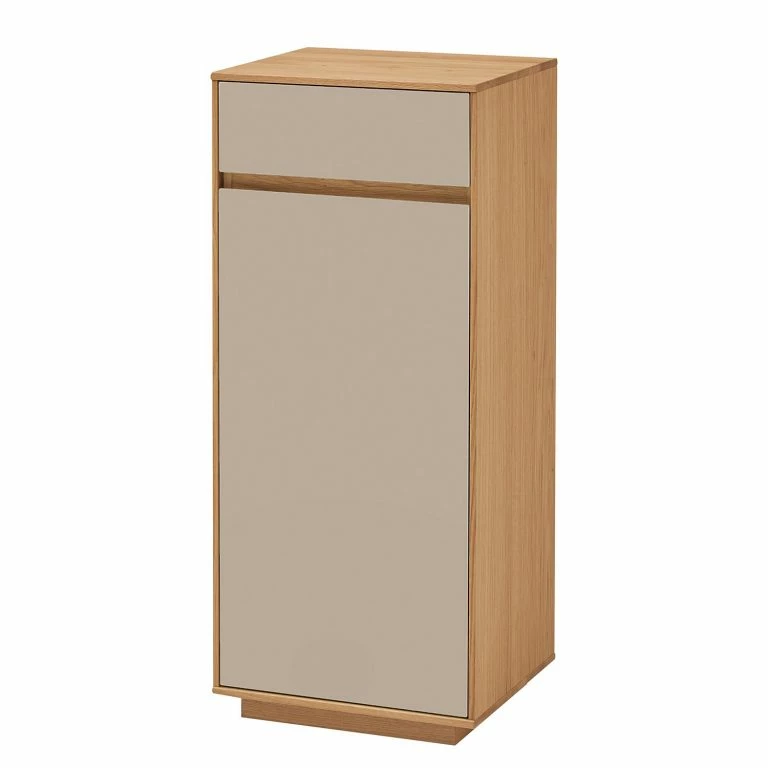 loftscape Voss Meuble à chaussures V100 III – Partiellement en chêne massif – Taupe