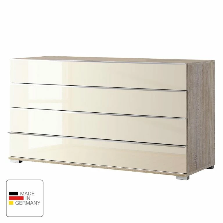 Loftscape Wiemann Buffet Loft – Verre Magnolia / Imitation Chêne Truffier