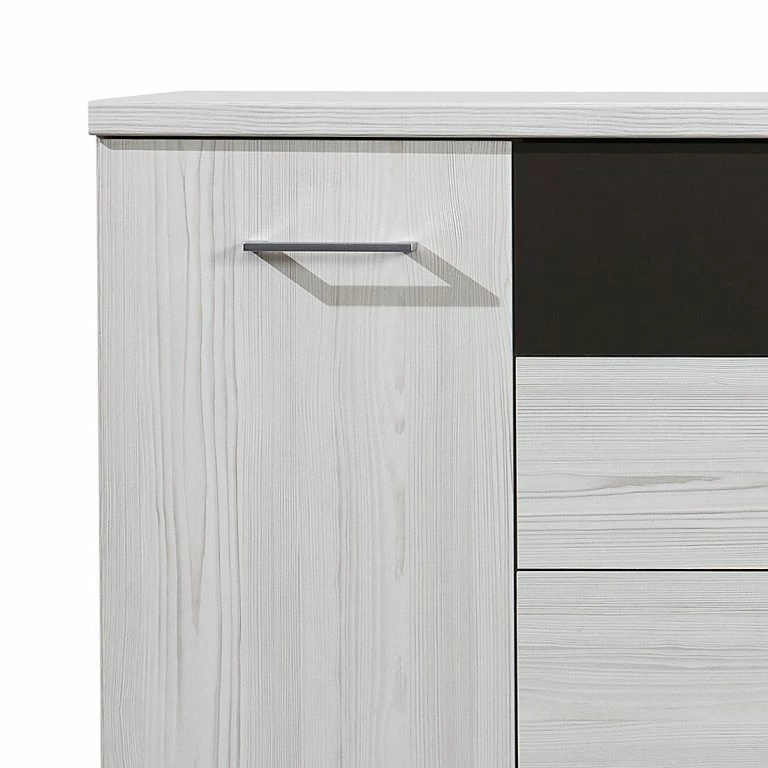 Loftscape Wiemann Commode Lisbonne – Imitation Mélèze Polaire / Havane