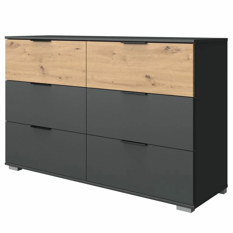 loftscape Wimex Commode Gibraltar III – Imitation chêne Artisan / Anthracite