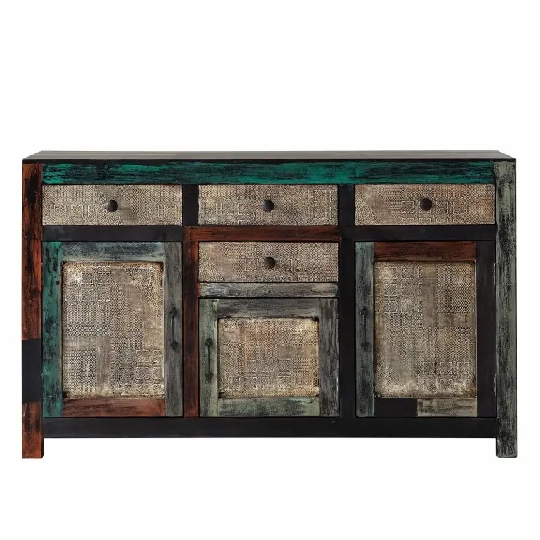 Loftscape Wolf-Möbel Buffet Goa II – Partiellement En Manguier Et Acacia Massifs