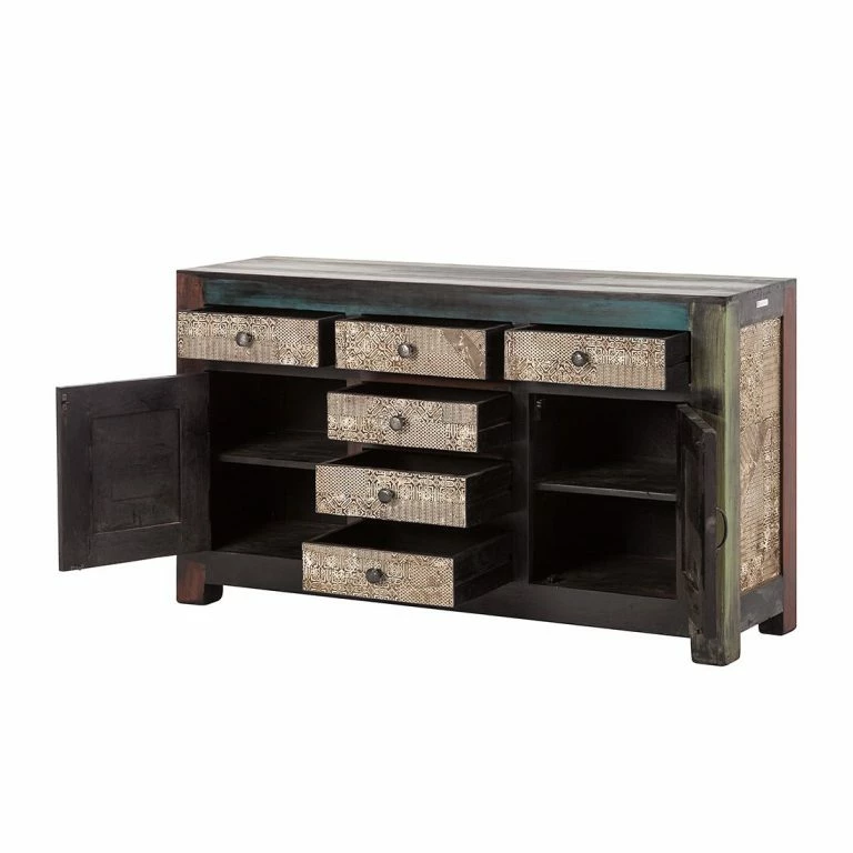 Loftscape Wolf-Möbel Buffet Goa II – Partiellement En Manguier Et Acacia Massifs