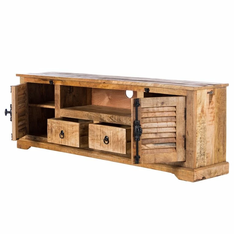 Loftscape Wolf-Möbel Meuble TV Senille – Manguier Massif