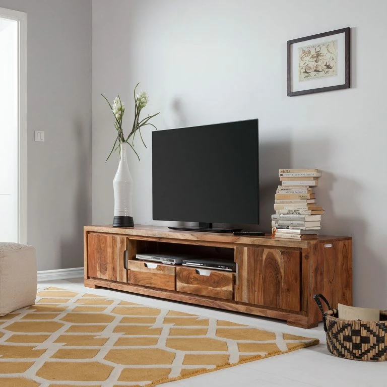 Loftscape Wolf-Möbel Meuble TV Vision II – Acacia Massif