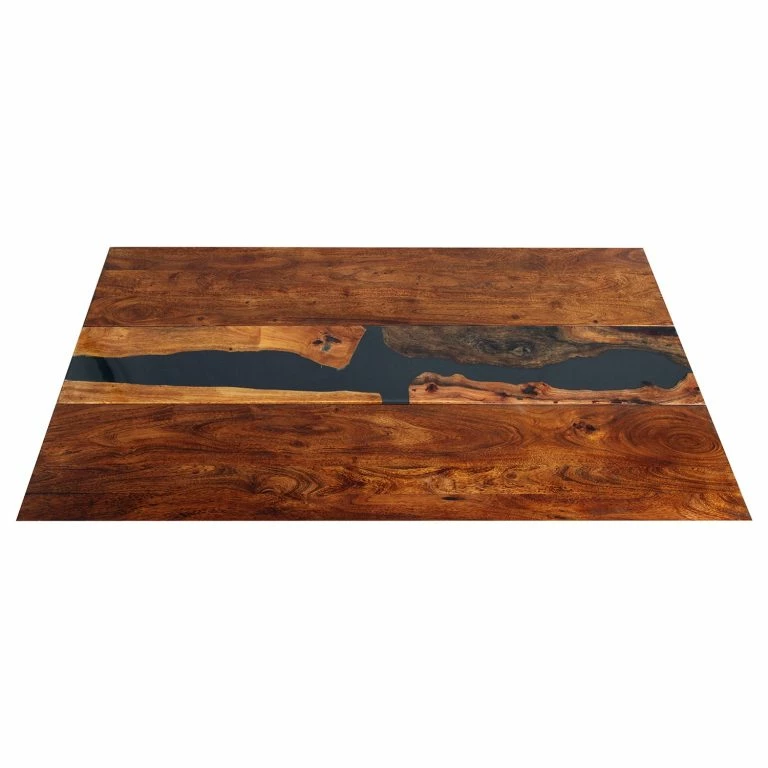 Loftscape Wolf-Möbel Table Basse Tarnac – Acacia Massif / Métal – Gris