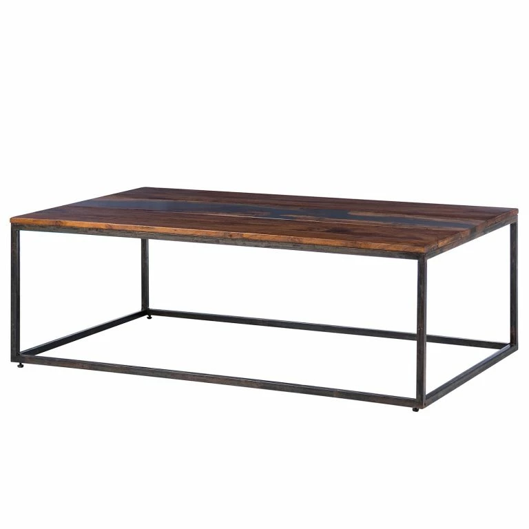 loftscape Wolf-Möbel Table basse Tarnac – Acacia massif / Métal – Gris