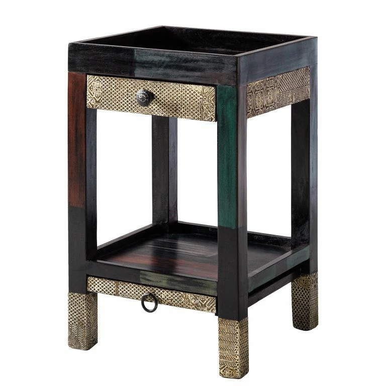 loftscape Wolf-Möbel Table d’appoint Goa I – Multicolore