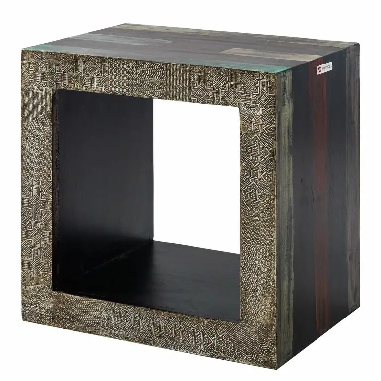 loftscape Wolf-Möbel Table d’appoint Goa II – Multicolore