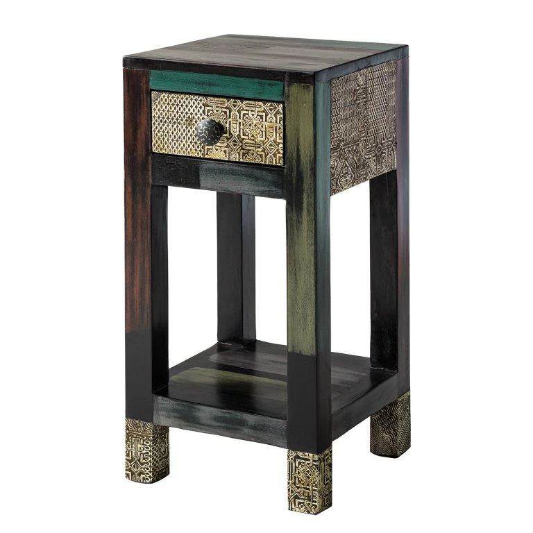 loftscape Wolf-Möbel Table d’appoint Goa – Multicolore
