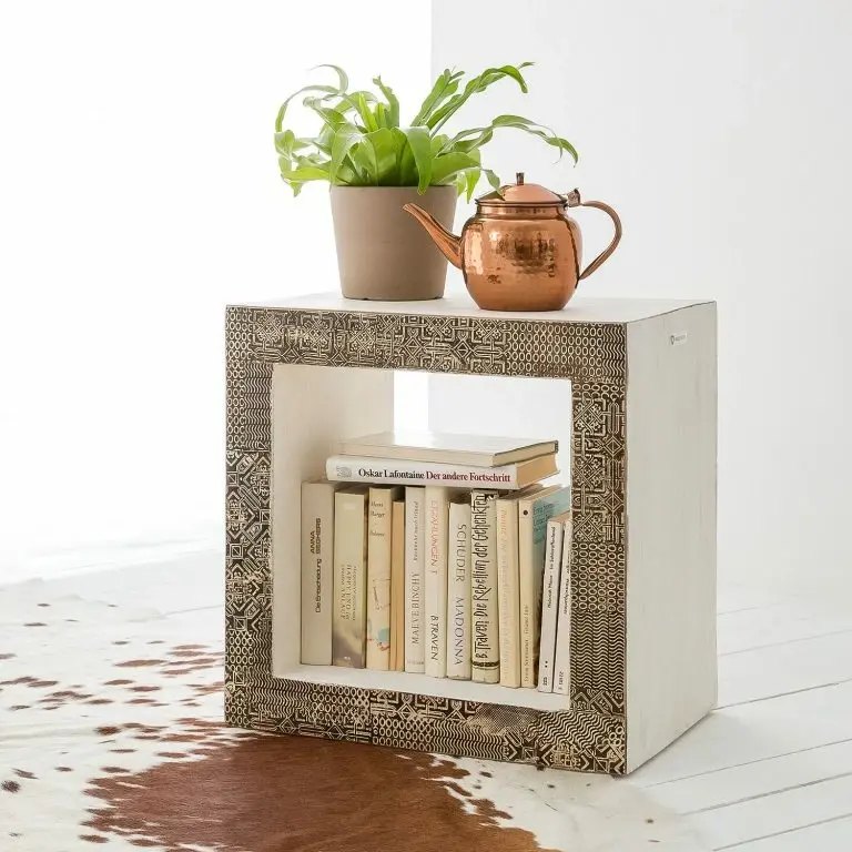 Loftscape Wolf-Möbel Table D’appoint Goa White – Multicolore