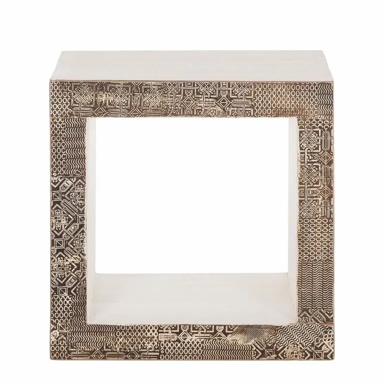 Loftscape Wolf-Möbel Table D’appoint Goa White – Multicolore
