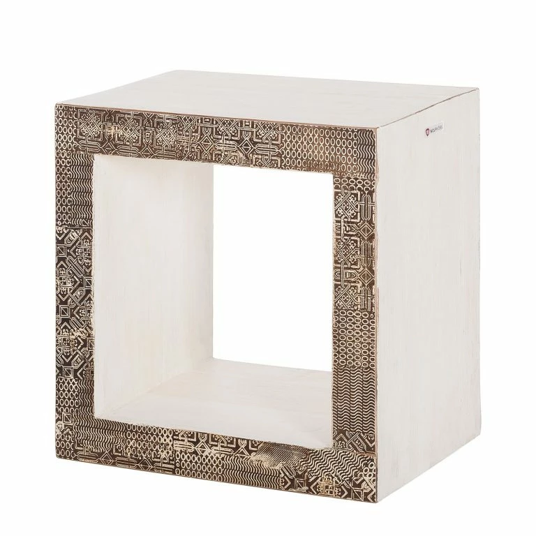 loftscape Wolf-Möbel Table d’appoint Goa White – Multicolore