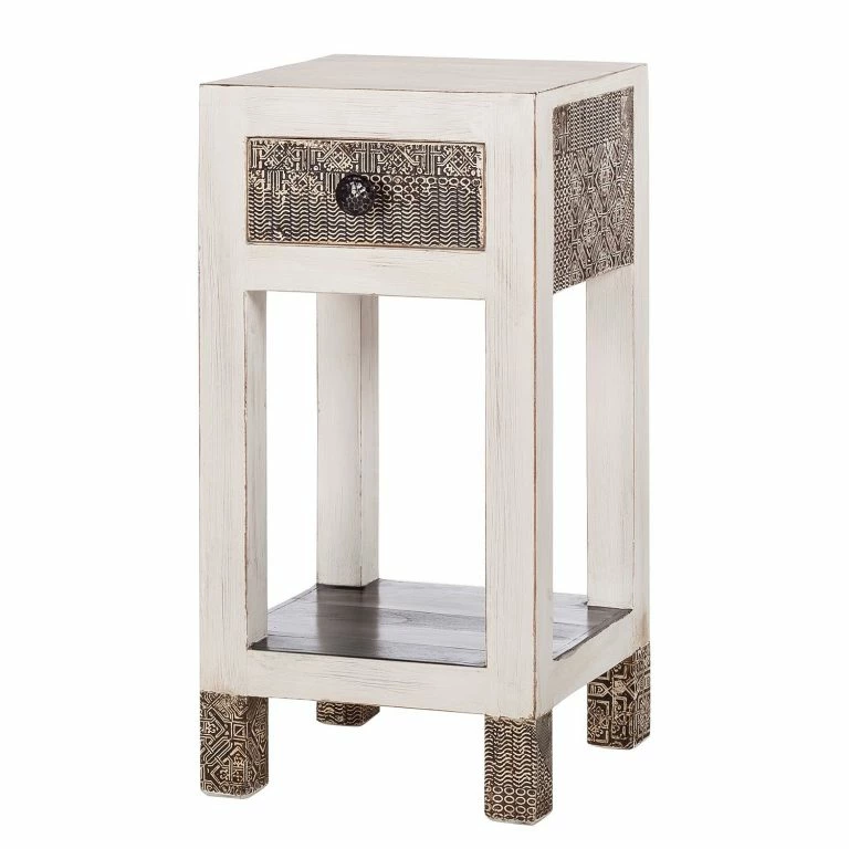 loftscape Wolf-Möbel Table d’appointGoa White – Multicolore