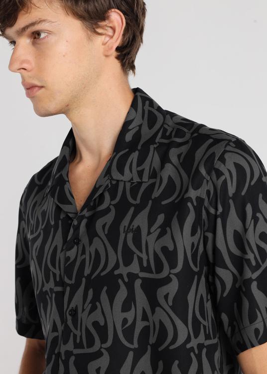 Lois Jeans Chemise à Manches Courtes - Imprimé Cascade Motorwear